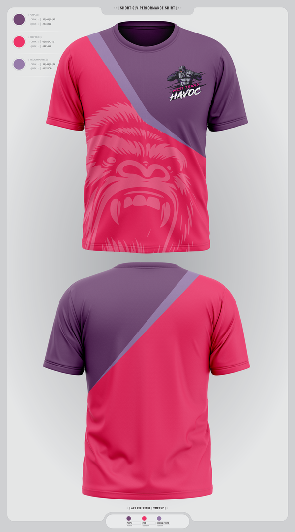 Short Sleeve Performance Shirt, West texas Havoc, Baseball, Teamtime, Team time, sublimation, custom sports apparel, team uniforms, spirit wear, spiritwear, sports uniforms, custom shirts, team store, custom team store, fundraiser sports, apparel fundraiser