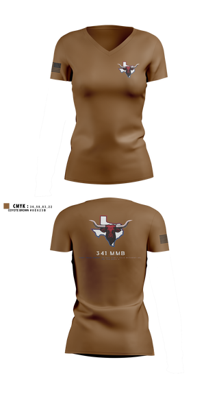Womens Short Sleeve Vneck Shirt, 341 MMB, Army, Teamtime, Team time, sublimation, custom sports apparel, team uniforms, spirit wear, spiritwear, sports uniforms, custom shirts, team store, custom team store, fundraiser sports, apparel fundraiser