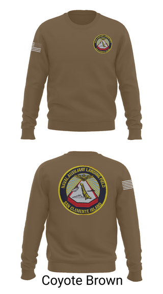 Crew Neck Sweatshirt, NAVAL AUXILIARY LANDING FIELD SAN CLEMENTE ISLAND, Navy, Teamtime, Team time, sublimation, custom sports apparel, team uniforms, spirit wear, spiritwear, sports uniforms, custom shirts, team store, custom team store, fundraiser sports, apparel fundraiser