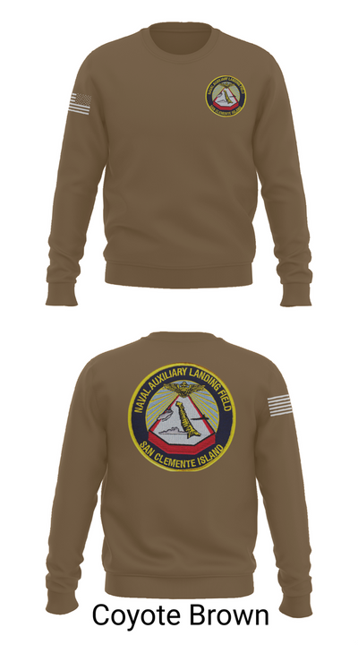 NAVAL AUXILIARY LANDING FIELD SAN CLEMENTE ISLAND 84948296 Crew Neck Sweatshirt - 5