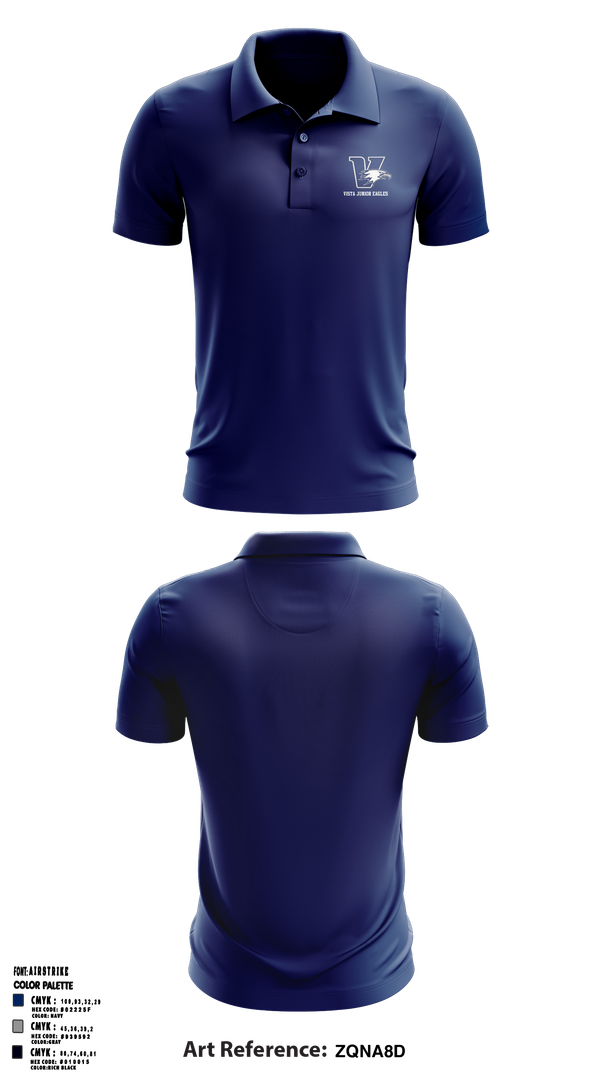 Short Sleeve Performance Polo, Vista Junior Eagles, , Teamtime, Team time, sublimation, custom sports apparel, team uniforms, spirit wear, spiritwear, sports uniforms, custom shirts, team store, custom team store, fundraiser sports, apparel fundraiser