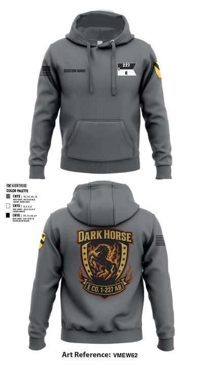 Echo Company, 1-227 AB, 1ACB, 1CD 36201822 Hoodie - 4