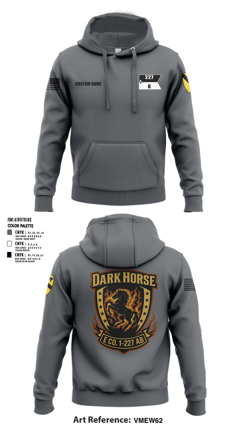 Hoodie, Echo Company, 1-227 AB, 1ACB, 1CD, , Teamtime, Team time, sublimation, custom sports apparel, team uniforms, spirit wear, spiritwear, sports uniforms, custom shirts, team store, custom team store, fundraiser sports, apparel fundraiser