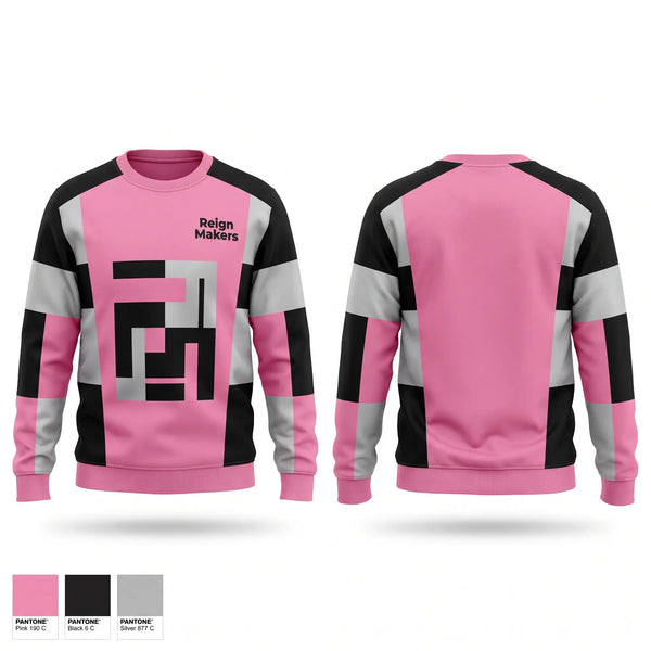 Crew Neck Sweatshirt, Reign Makers, Women's Basketball, Teamtime, Team time, sublimation, custom sports apparel, team uniforms, spirit wear, spiritwear, sports uniforms, custom shirts, team store, custom team store, fundraiser sports, apparel fundraiser