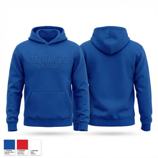 Hoodie, Jayhawks, Softball, Teamtime, Team time, sublimation, custom sports apparel, team uniforms, spirit wear, spiritwear, sports uniforms, custom shirts, team store, custom team store, fundraiser sports, apparel fundraiser
