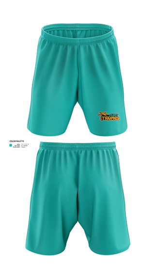 Athletic Shorts With Pockets, Flint Tropics, , Teamtime, Team time, sublimation, custom sports apparel, team uniforms, spirit wear, spiritwear, sports uniforms, custom shirts, team store, custom team store, fundraiser sports, apparel fundraiser