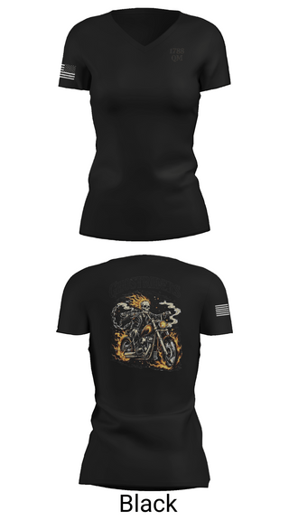 Womens Short Sleeve Vneck Shirt, 1788 QM, Army, Teamtime, Team time, sublimation, custom sports apparel, team uniforms, spirit wear, spiritwear, sports uniforms, custom shirts, team store, custom team store, fundraiser sports, apparel fundraiser