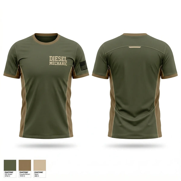 Short Sleeve Performance Shirt, Diesel mechanic, Army, Teamtime, Team time, sublimation, custom sports apparel, team uniforms, spirit wear, spiritwear, sports uniforms, custom shirts, team store, custom team store, fundraiser sports, apparel fundraiser