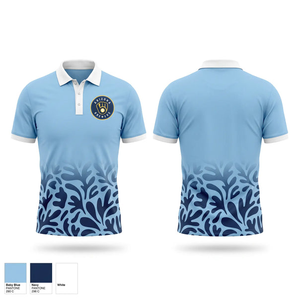 Short Sleeve Performance Polo, Arizona Brewers, Baseball, Teamtime, Team time, sublimation, custom sports apparel, team uniforms, spirit wear, spiritwear, sports uniforms, custom shirts, team store, custom team store, fundraiser sports, apparel fundraiser