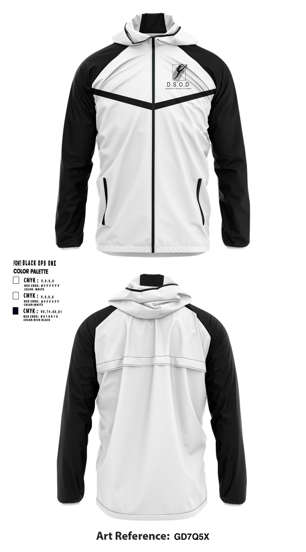 Windbreaker, Deborah's School of Dance, , Teamtime, Team time, sublimation, custom sports apparel, team uniforms, spirit wear, spiritwear, sports uniforms, custom shirts, team store, custom team store, fundraiser sports, apparel fundraiser