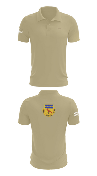 Alpha BTRY 2/138th FA 84014015 Short Sleeve Performance Polo - 83