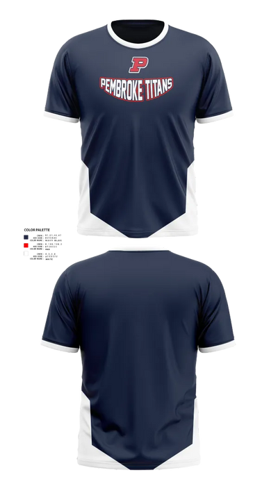 Pembroke Titans Football And Cheer 95310189 Short Sleeve Performance Shirt - 20