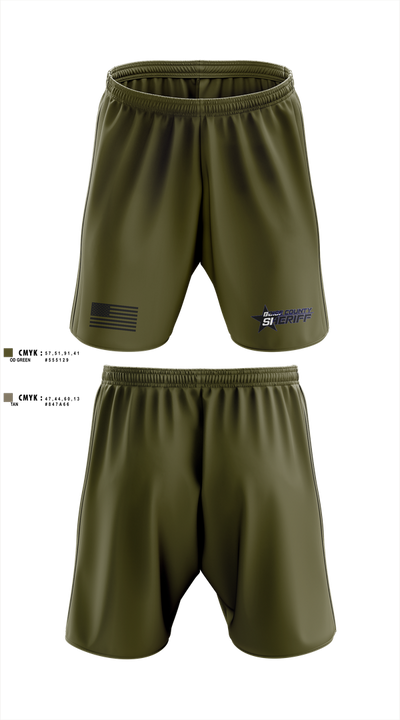 Boise County Sheriffs 675554 Athletic Shorts With Pockets - 2