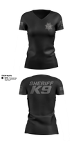 Sheriff K9 Women's Short Sleeve V-neck Shirt - 11