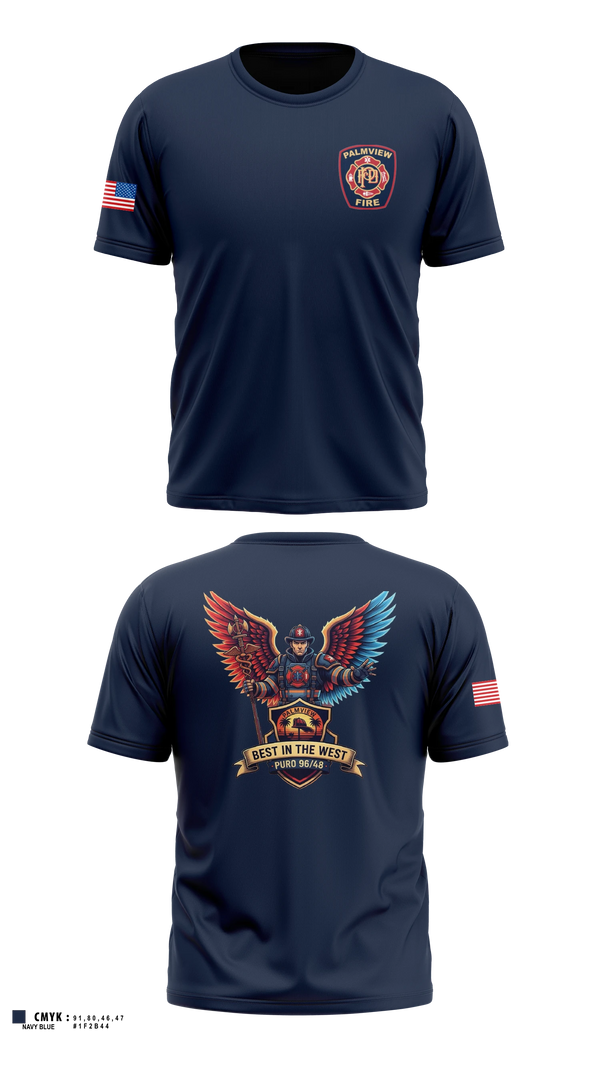 Old School Cotton Feel Shirt, Palmview, Fire Department, Teamtime, Team time, sublimation, custom sports apparel, team uniforms, spirit wear, spiritwear, sports uniforms, custom shirts, team store, custom team store, fundraiser sports, apparel fundraiser