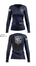 Rainbow City Police Department Women's Long Sleeve V-neck Shirt - 21