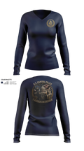 USCP ROC 268 97180007 Women's Long Sleeve V-neck Shirt - 50