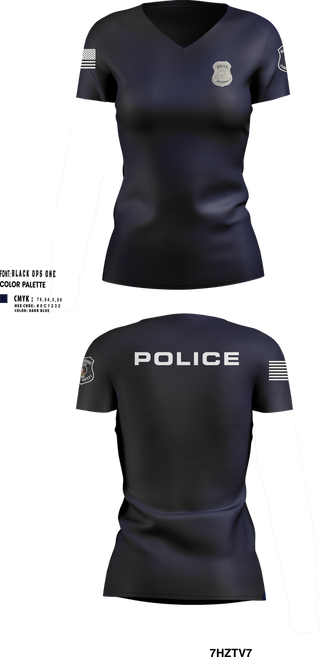 Womens Short Sleeve Vneck Shirt, RRPD, Police, Teamtime, Team time, sublimation, custom sports apparel, team uniforms, spirit wear, spiritwear, sports uniforms, custom shirts, team store, custom team store, fundraiser sports, apparel fundraiser