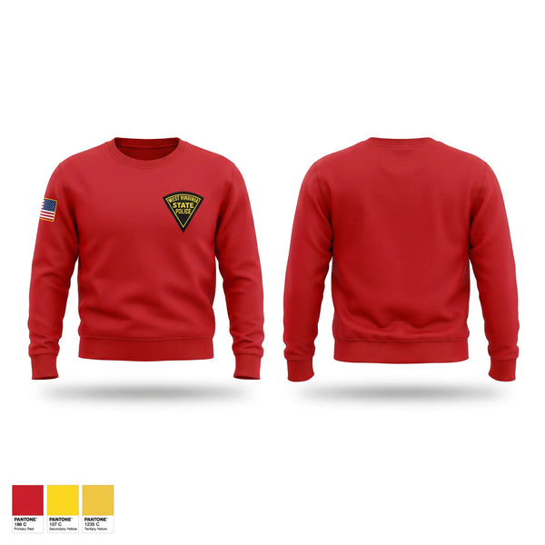Crew Neck Sweatshirt, West Virginia State Police, Police, Teamtime, Team time, sublimation, custom sports apparel, team uniforms, spirit wear, spiritwear, sports uniforms, custom shirts, team store, custom team store, fundraiser sports, apparel fundraiser