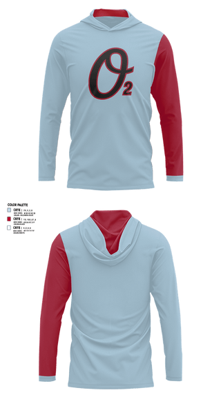 Long Sleeve Shooting Shirt, Colorado Oxygen, Baseball, Teamtime, Team time, sublimation, custom sports apparel, team uniforms, spirit wear, spiritwear, sports uniforms, custom shirts, team store, custom team store, fundraiser sports, apparel fundraiser