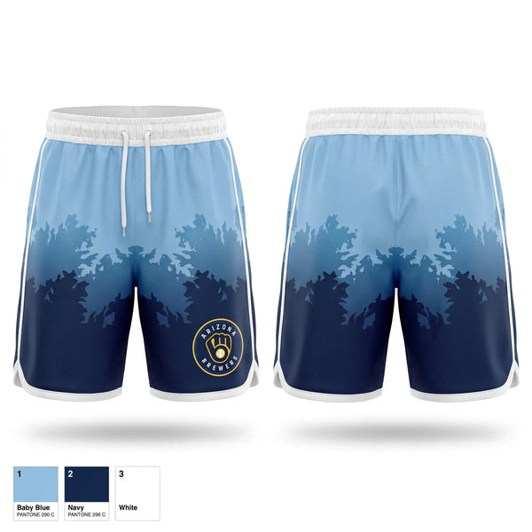 Athletic Shorts With Pockets, Arizona Brewers, Baseball, Teamtime, Team time, sublimation, custom sports apparel, team uniforms, spirit wear, spiritwear, sports uniforms, custom shirts, team store, custom team store, fundraiser sports, apparel fundraiser