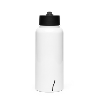Kennedy custom concepts 94813517 Stainless Steel Water Bottle with a Straw Lid