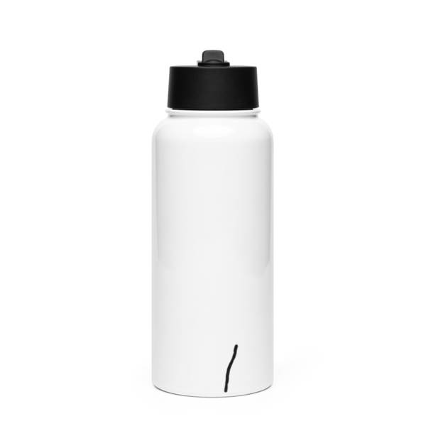 Kennedy custom concepts 94813517 Stainless Steel Water Bottle with a Straw Lid