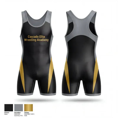 Cascade Elite Wrestling Acadamy 13185292 Wrestling Singlet - 1 (1)