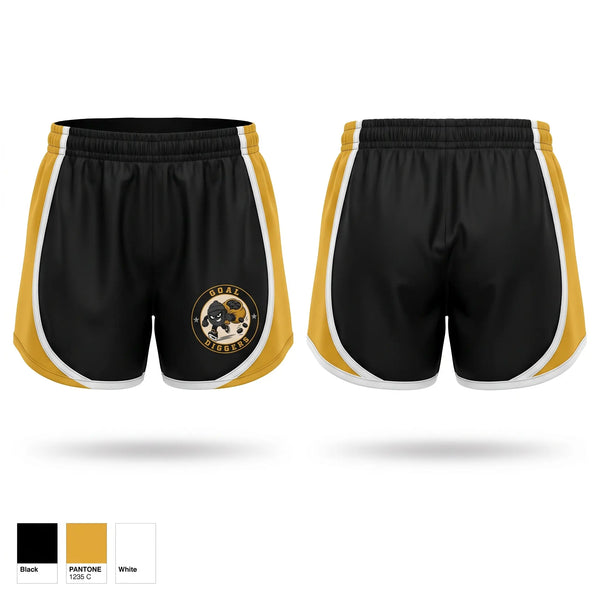 Womens Shorts, GOAL DIGGERS, Ice Hockey, Teamtime, Team time, sublimation, custom sports apparel, team uniforms, spirit wear, spiritwear, sports uniforms, custom shirts, team store, custom team store, fundraiser sports, apparel fundraiser