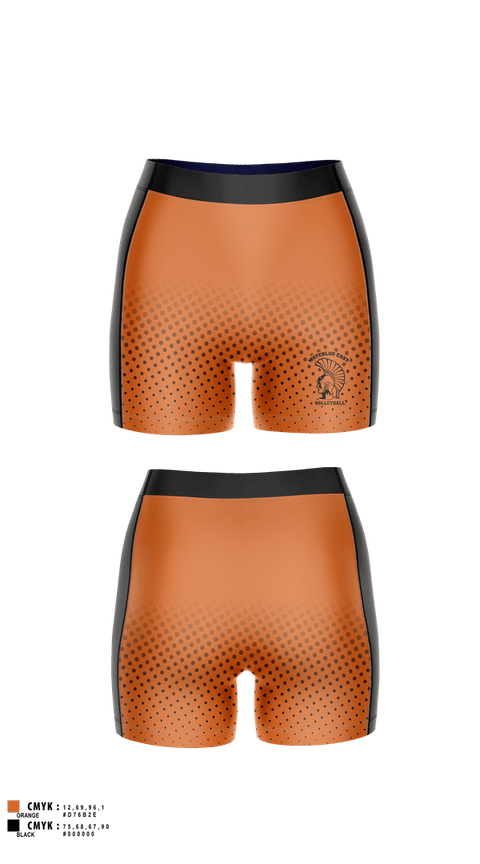 Womens Compression Shorts, Waterloo East Volleyball, Women's Volleyball, Teamtime, Team time, sublimation, custom sports apparel, team uniforms, spirit wear, spiritwear, sports uniforms, custom shirts, team store, custom team store, fundraiser sports, apparel fundraiser