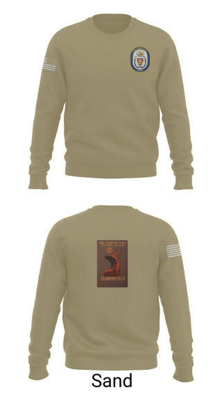 Crew Neck Sweatshirt, Uss Carter Hall, , Teamtime, Team time, sublimation, custom sports apparel, team uniforms, spirit wear, spiritwear, sports uniforms, custom shirts, team store, custom team store, fundraiser sports, apparel fundraiser