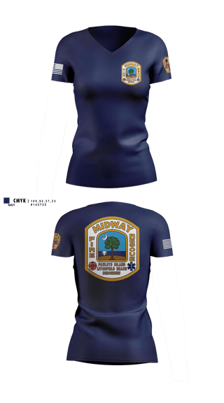 Womens Short Sleeve Vneck Shirt, , Fire Department, Teamtime, Team time, sublimation, custom sports apparel, team uniforms, spirit wear, spiritwear, sports uniforms, custom shirts, team store, custom team store, fundraiser sports, apparel fundraiser