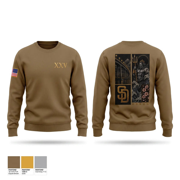 Crew Neck Sweatshirt, MSRON, Navy, Teamtime, Team time, sublimation, custom sports apparel, team uniforms, spirit wear, spiritwear, sports uniforms, custom shirts, team store, custom team store, fundraiser sports, apparel fundraiser