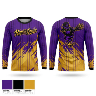 Long Sleeve Performance Shirt, Rim Genie, Softball, Teamtime, Team time, sublimation, custom sports apparel, team uniforms, spirit wear, spiritwear, sports uniforms, custom shirts, team store, custom team store, fundraiser sports, apparel fundraiser