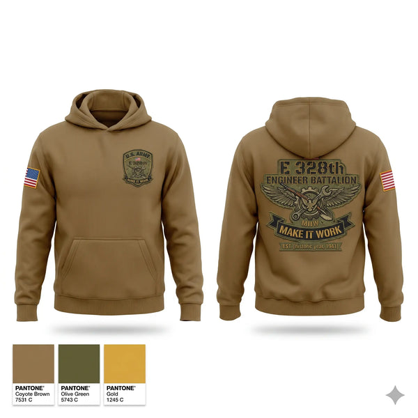 Hoodie, E328th, Army, Teamtime, Team time, sublimation, custom sports apparel, team uniforms, spirit wear, spiritwear, sports uniforms, custom shirts, team store, custom team store, fundraiser sports, apparel fundraiser