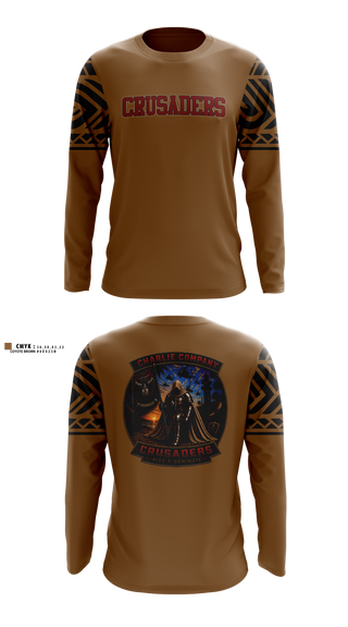 Long Sleeve Performance Shirt, Crusaders, Army, Teamtime, Team time, sublimation, custom sports apparel, team uniforms, spirit wear, spiritwear, sports uniforms, custom shirts, team store, custom team store, fundraiser sports, apparel fundraiser