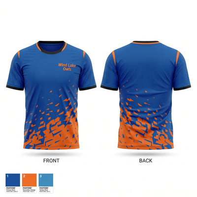 Wind Lake Owls Short Sleeve Performance Shirt - 2