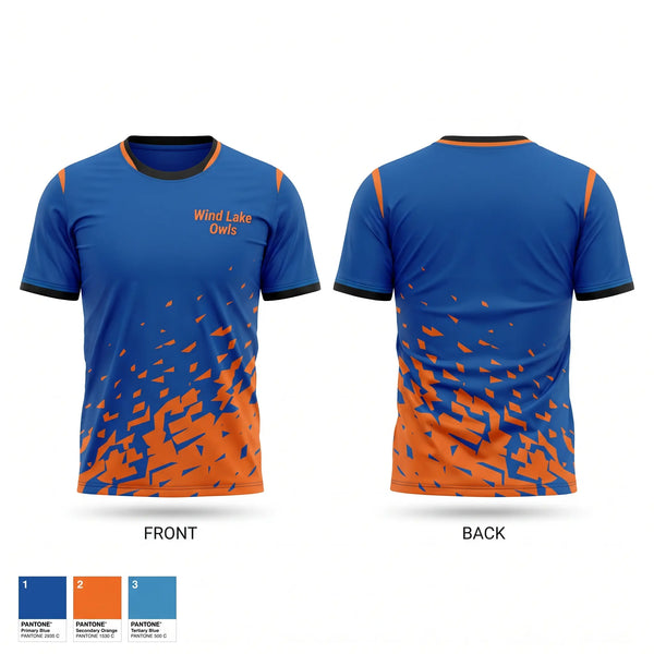 Wind Lake Owls Short Sleeve Performance Shirt - 2