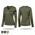 Azle ISD Police 30205416 Women's Long Sleeve V-neck Shirt - 1