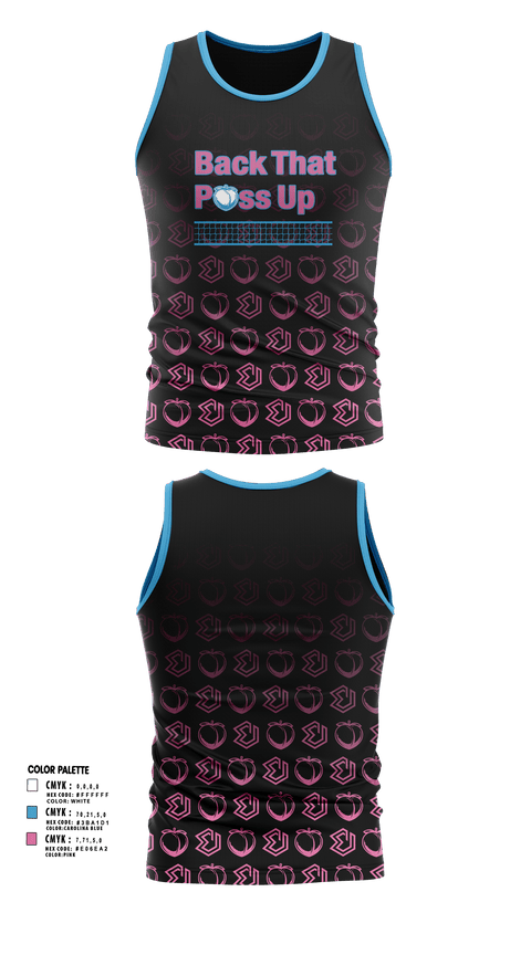 Tank Top, Back That Pass Up, Men's Volleyball, Teamtime, Team time, sublimation, custom sports apparel, team uniforms, spirit wear, spiritwear, sports uniforms, custom shirts, team store, custom team store, fundraiser sports, apparel fundraiser