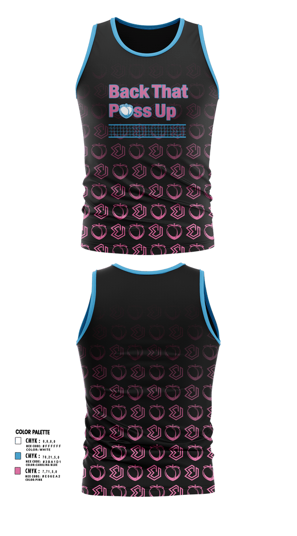 Tank Top, Back That Pass Up, Men's Volleyball, Teamtime, Team time, sublimation, custom sports apparel, team uniforms, spirit wear, spiritwear, sports uniforms, custom shirts, team store, custom team store, fundraiser sports, apparel fundraiser
