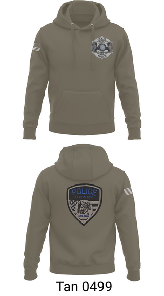 Hoodie, Dewey Police Department, , Teamtime, Team time, sublimation, custom sports apparel, team uniforms, spirit wear, spiritwear, sports uniforms, custom shirts, team store, custom team store, fundraiser sports, apparel fundraiser
