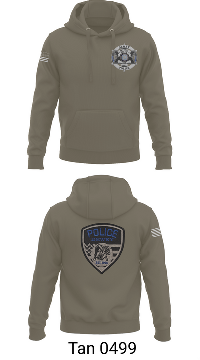 Dewey Police Department 16354640 Hoodie - 74