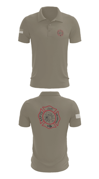 Short Sleeve Performance Polo, Fire service class, Fire Department, Teamtime, Team time, sublimation, custom sports apparel, team uniforms, spirit wear, spiritwear, sports uniforms, custom shirts, team store, custom team store, fundraiser sports, apparel fundraiser