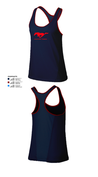 Womens Track Singlet, Tulare Western Mustangs, Tennis, Teamtime, Team time, sublimation, custom sports apparel, team uniforms, spirit wear, spiritwear, sports uniforms, custom shirts, team store, custom team store, fundraiser sports, apparel fundraiser