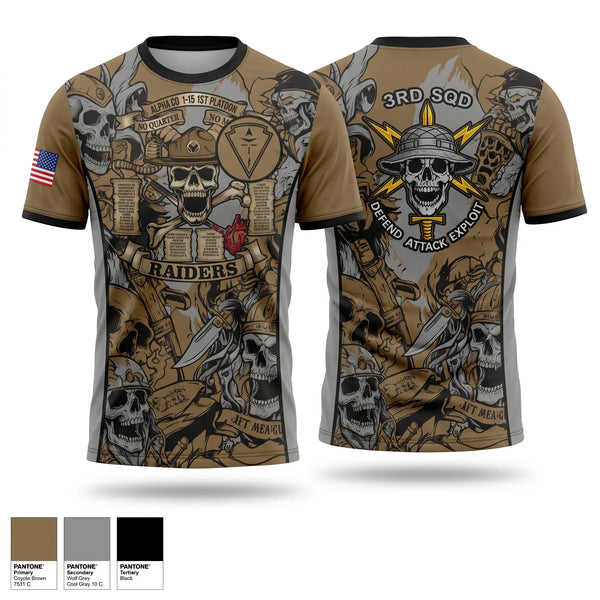 Short Sleeve Performance Shirt, 3RD SQUAD, EW, MFRC, Army, Teamtime, Team time, sublimation, custom sports apparel, team uniforms, spirit wear, spiritwear, sports uniforms, custom shirts, team store, custom team store, fundraiser sports, apparel fundraiser