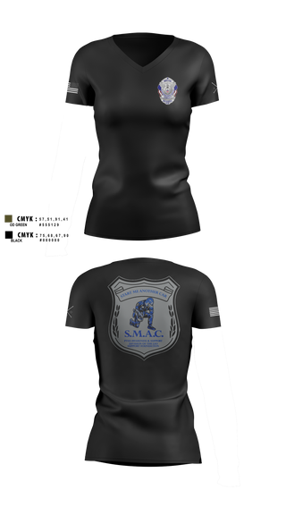 Womens Short Sleeve Vneck Shirt, LEO Support Foundation, Police, Teamtime, Team time, sublimation, custom sports apparel, team uniforms, spirit wear, spiritwear, sports uniforms, custom shirts, team store, custom team store, fundraiser sports, apparel fundraiser