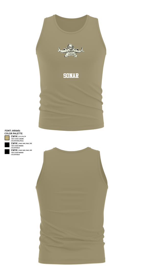 Tank Top, Sonar, Navy, Teamtime, Team time, sublimation, custom sports apparel, team uniforms, spirit wear, spiritwear, sports uniforms, custom shirts, team store, custom team store, fundraiser sports, apparel fundraiser