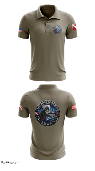 Short Sleeve Performance Polo, East Baton Rouge Parish Dive & Rescue Team, Fire Department, Teamtime, Team time, sublimation, custom sports apparel, team uniforms, spirit wear, spiritwear, sports uniforms, custom shirts, team store, custom team store, fundraiser sports, apparel fundraiser