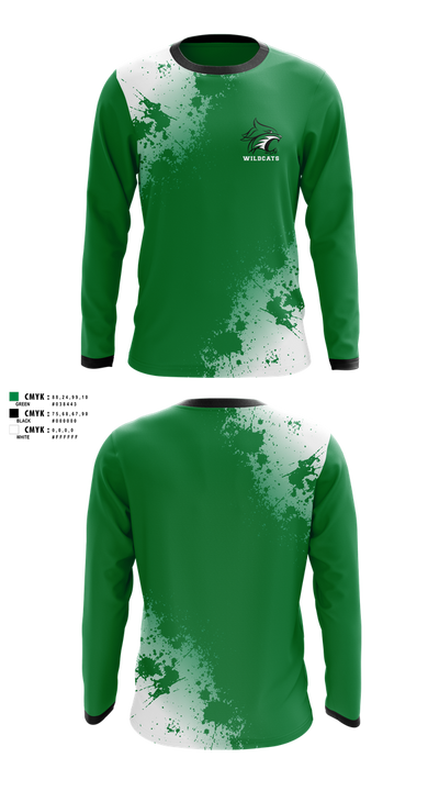 Wildcats 21519893 Long Sleeve Performance Shirt 1